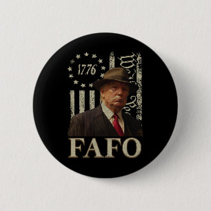 Trump Fafo F Around Find Out Us Flag Vintage 6 Cm Round Badge