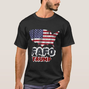 Trump Fafo F Around Find Out Us Flag Vintage T-Shirt