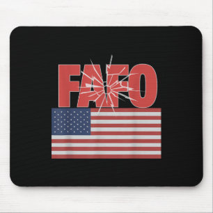 Trump Fafo, Funny Fafo Trump American Flag  Mouse Pad