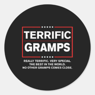 Trump Fathers Day Gift For Gramps Funny Campaign S Classic Round Sticker