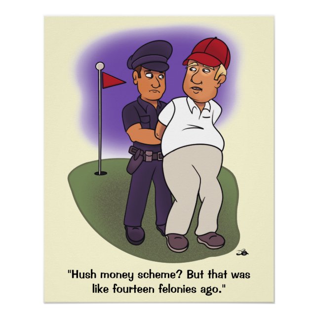 Trump Felonies Glossy Poster (Front)