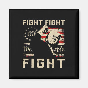 Trump Fight Fight Fight 1776 We The People Flag Tr Magnet