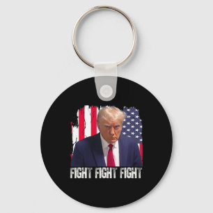 Trump Fight Fight Fight American Flag Donald Trump Key Ring