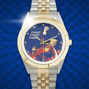 Trump Fight Fight Fight patriotic vintage style Watch