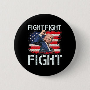 Trump Fight Fight Fight Trump Signals To Americans 6 Cm Round Badge