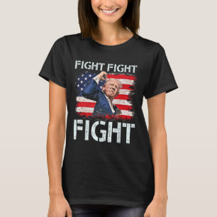 Trump Fight Fight Fight Trump Signals To Americans T-Shirt