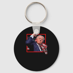 Trump Fight Fighting Fighters Supporters Americans Key Ring