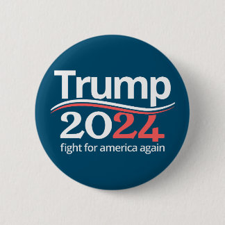 Trump fight for america- Trump vance 2024 6 Cm Round Badge