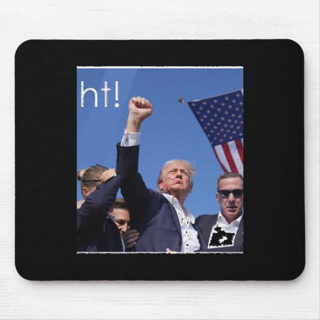 Trump Fight Pennsylvania Shooting Active  Mouse Pad (Front)