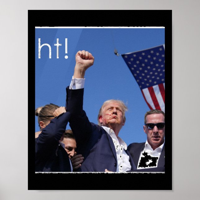 Trump Fight Pennsylvania Shooting Active  Poster (Front)