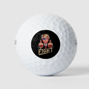 Trump Fight US Election Retro Vintage Golf Balls