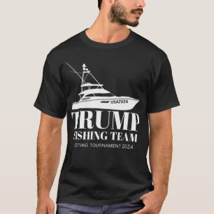 Trump Fishing Team Voting Tournament 2024 White T-Shirt
