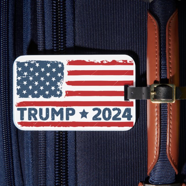 Trump Flag America  Luggage Tag (Front Insitu 4)