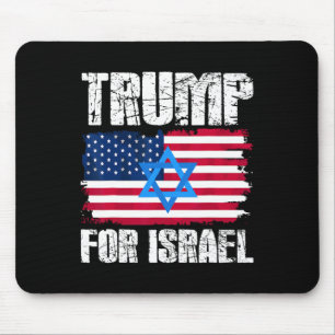 Trump For Israel Republican Jewish Jews Donald Tru Mouse Pad