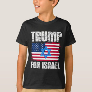 Trump For Israel Republican Jewish Jews Donald Tru T-Shirt