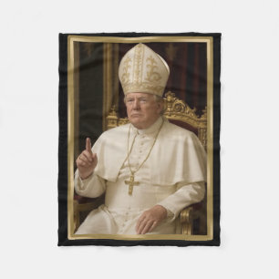 Trump For Pope T Shirt President Trump Tees 2025 1 Fleece Blanket