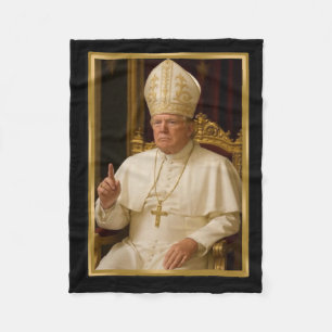Trump For Pope T Shirt President Trump Tees 2025 2 Fleece Blanket