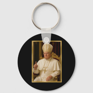 Trump For Pope T Shirt President Trump Tees 2025 2 Key Ring
