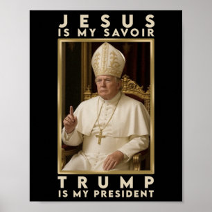 Trump For Pope T Shirt President Trump Tees 2025 Poster