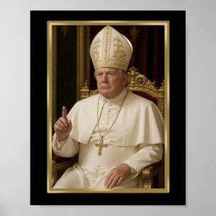 Trump For Pope T Shirt President Trump Tees 2025 Poster