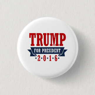 Trump For President 2016 Certified Ribbon 3 Cm Round Badge