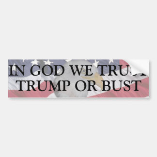 TRUMP FOR PRESIDENT BUMPER STICKER