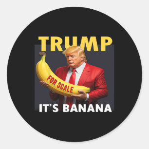 Trump For Scale Bynana  Classic Round Sticker