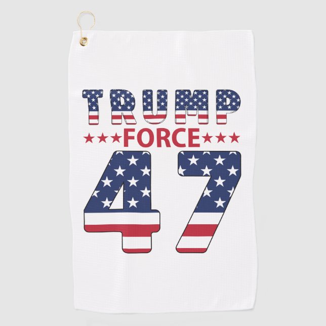 Trump Force 47 Golf Towel (Front)
