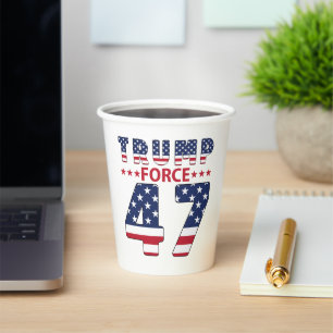 Trump Force 47 Paper Cups