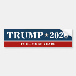 Trump - FOUR MORE YEARS Quotes - Funny Bumper Sticker