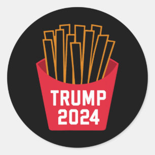Trump French Fries 2025 Trump 2025 Trump Fries  Classic Round Sticker