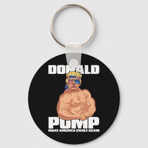 Trump Funny July 4th Donald Pump  Key Ring