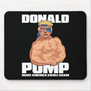 Trump Funny July 4th Donald Pump Mouse Pad