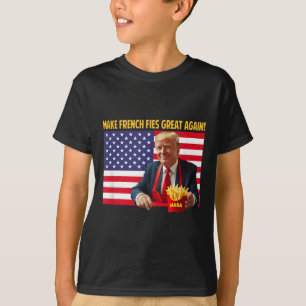 Trump Funny Make Fries Great Again Trump Mega 2024 T-Shirt