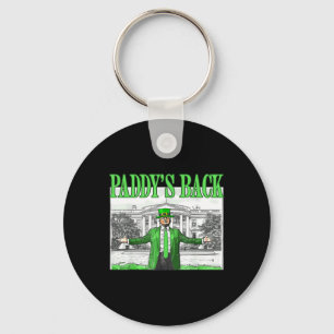Trump Funny St Patricks Day St Pattys Day Dancing Key Ring