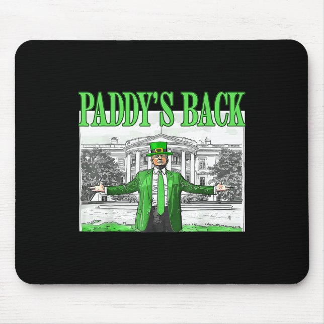 Trump Funny St Patricks Day St Pattys Day Dancing  Mouse Pad (Front)