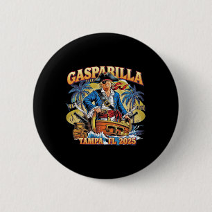 Trump Gasparilla Tampa Fl 2025 Pirate Festival  6 Cm Round Badge