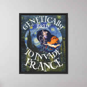 Trump Genetically Bred Invade France HollandFR Canvas Print