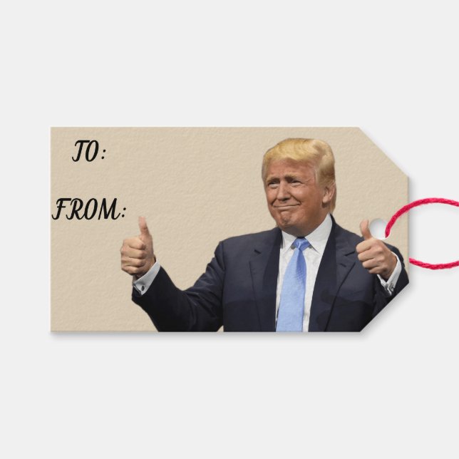 Trump Gift Tags (Front (Horizontal))