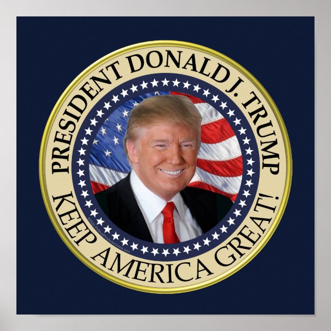 Trump Gifts 2025 President Donald Trump America Poster (Front)