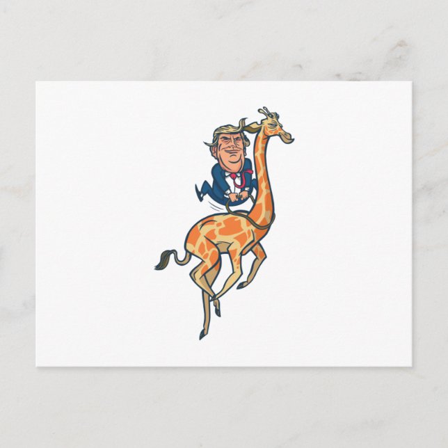 Trump Giraffe Postcard (Front)