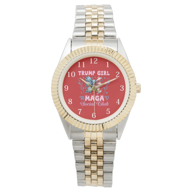 Trump Girl 45-47 Maga Watch (Front)