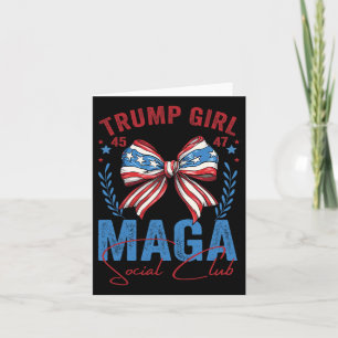 Trump Girl 45 47 Mega Est 2024 Social Club Voting  Card