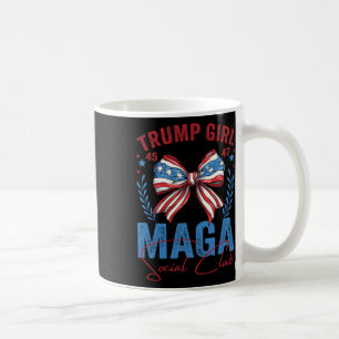 Trump Girl 45 47 Mega Est 2024 Social Club Voting Coffee Mug