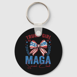 Trump Girl 45 47 Mega Est 2024 Social Club Voting  Key Ring