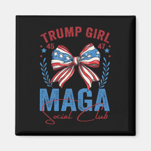 Trump Girl 45 47 Mega Est 2024 Social Club Voting  Magnet