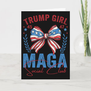Trump Girl 45 47 Mega Est 2025 Social Club Voting  Card