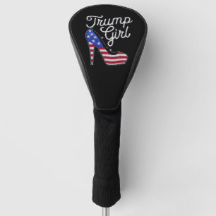 Trump Girl High Heel American Flag Bling Patriot Golf Head Cover