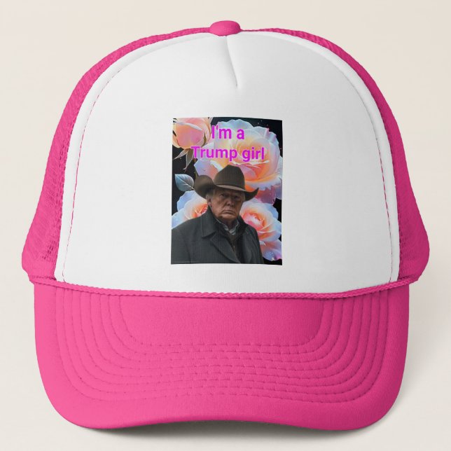 Trump girl trucker hat (Front)