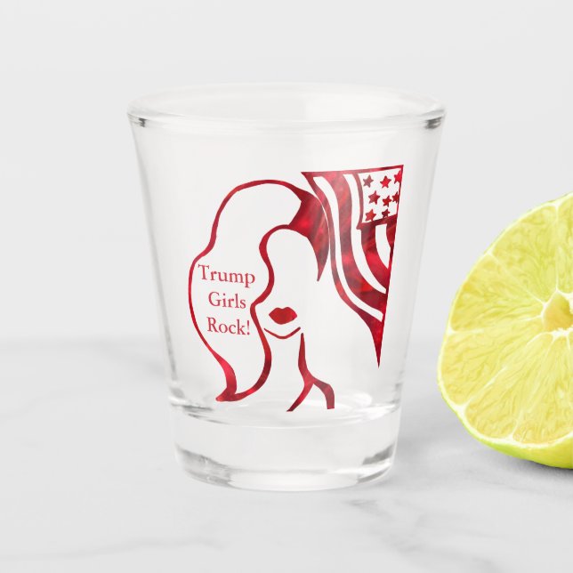  TRUMP GIRLS ROCK! SHOT GLASS (Front)